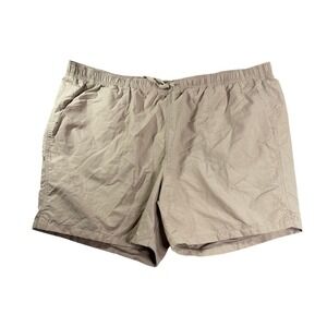 DSG Mens Rec Short XL Khaki Tan Relaxed Fit 6 Inch Inseam Nylon Athletic NWT